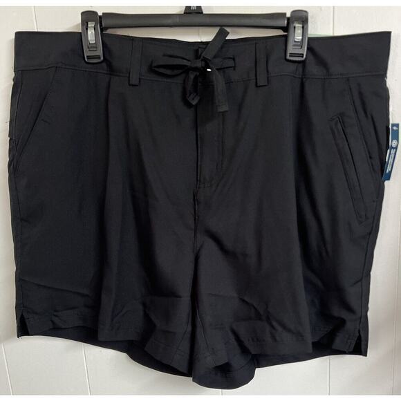 Magellan Fish Gear Falcon Lake Shorts UPF Caviar Black Women's 1X NWT 6" Inseam - Picture 1 of 9